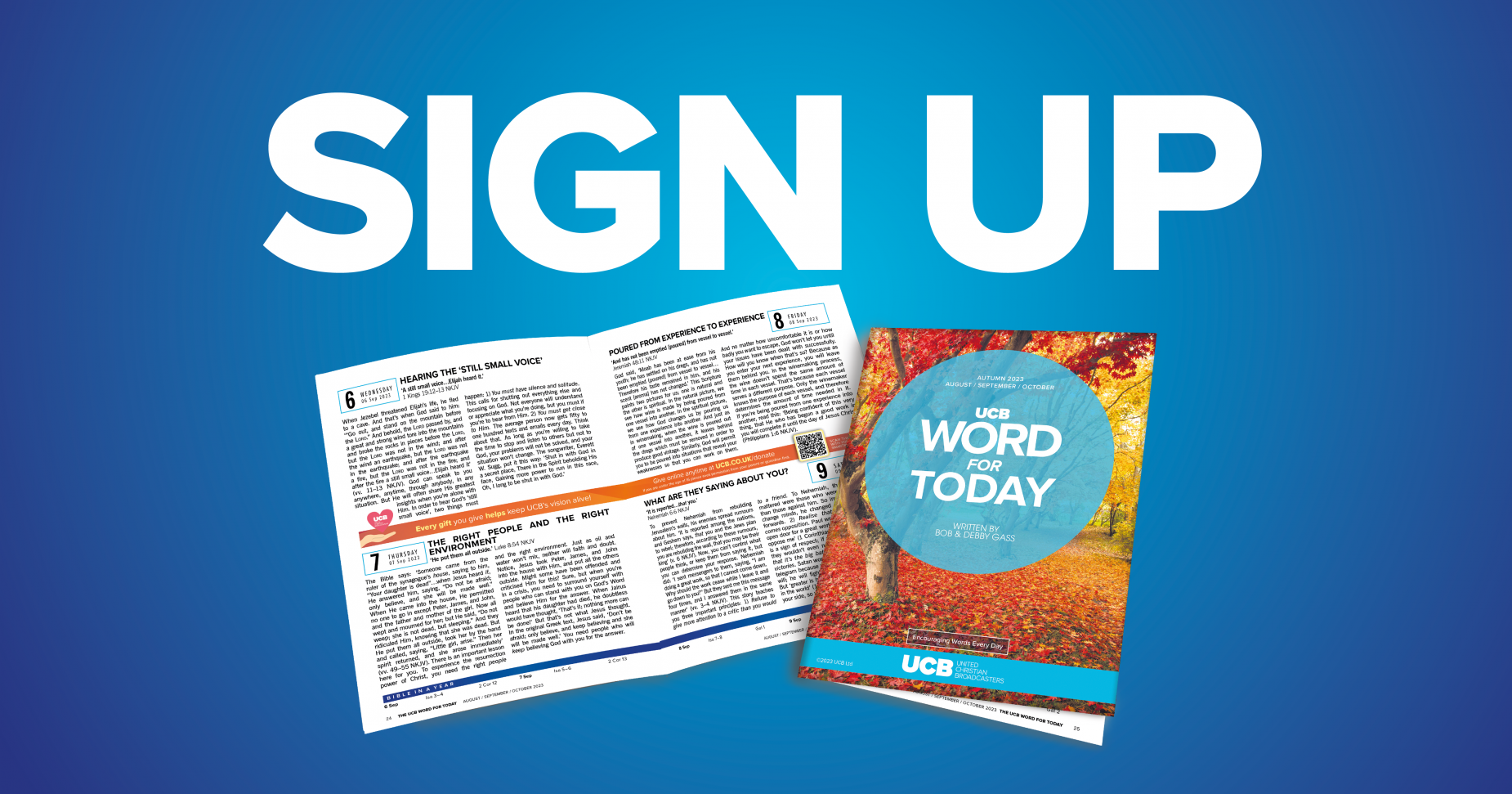 Sign Up for UCB's Word For Today